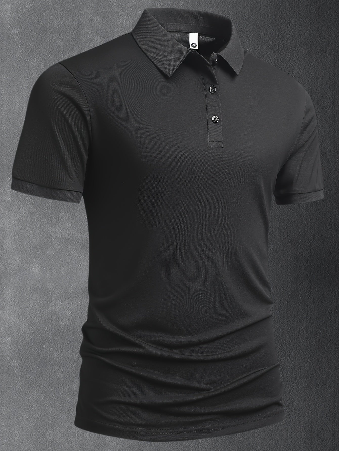 5pcs Men's 2025 Summer Shirts - Solid Color Casual Business Lapel Button-Up T-Shirts, Breathable Lightweight Fabric, Regular Fit for Golf, Office & Evening Outings, Machine Washable