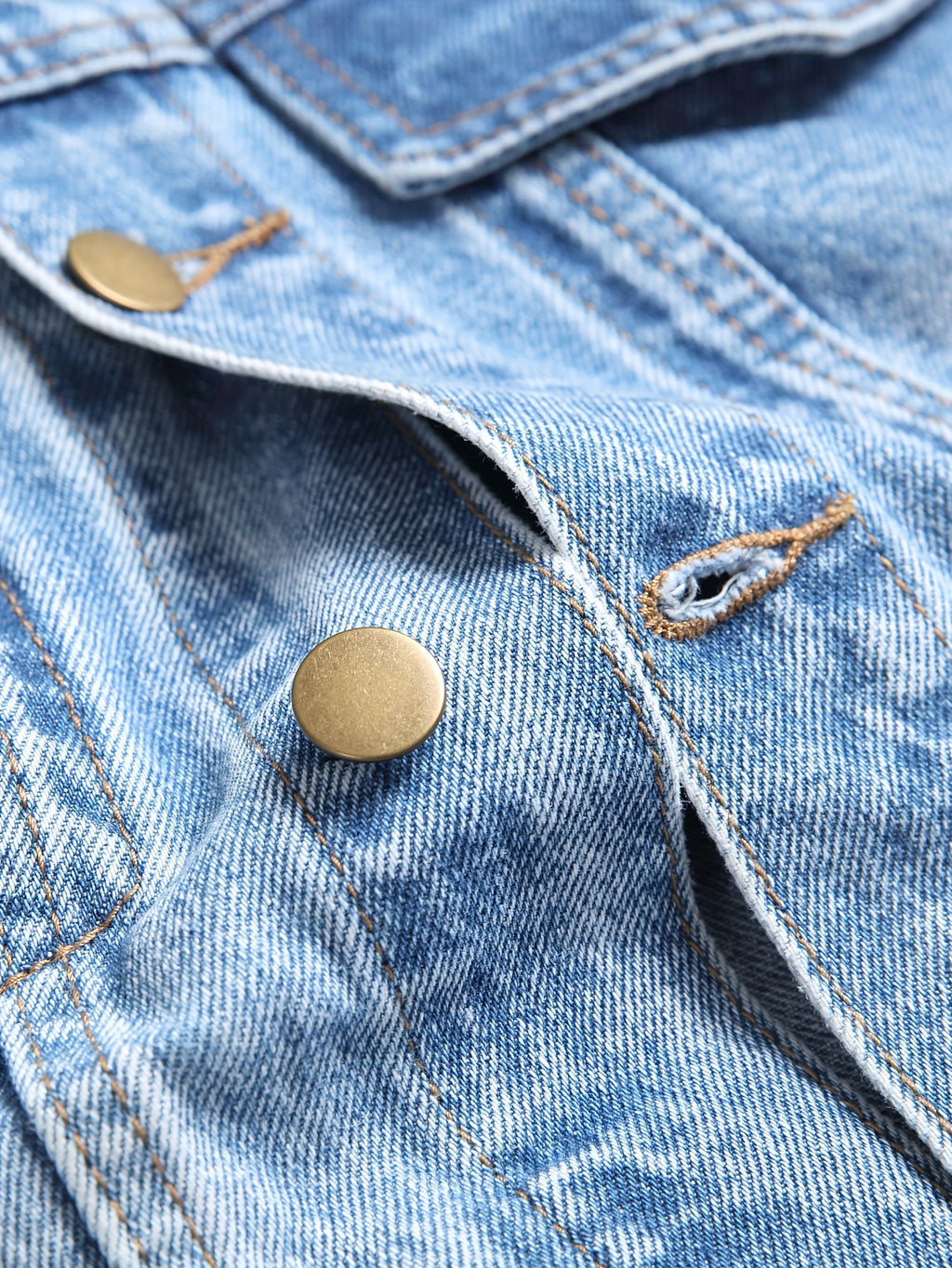 Veste en jean décontractée pour homme, mélange de coton, non extensible, couleur unie, sans manches, col à revers, coupe standard, tissée avec détails de poches