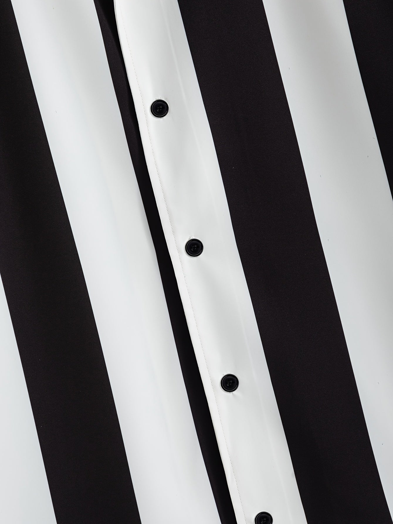 1pc Men'S Summer Casual Striped Button- Shirt - Short Sleeve, Regular Fit, Polyester Woven Fabric, Non-Stretch, Lapel Collar, Placket, for Daily & Outdoor Activities, Hiking, Weekend - Woven Fabric Weight 125g\u002Fm²