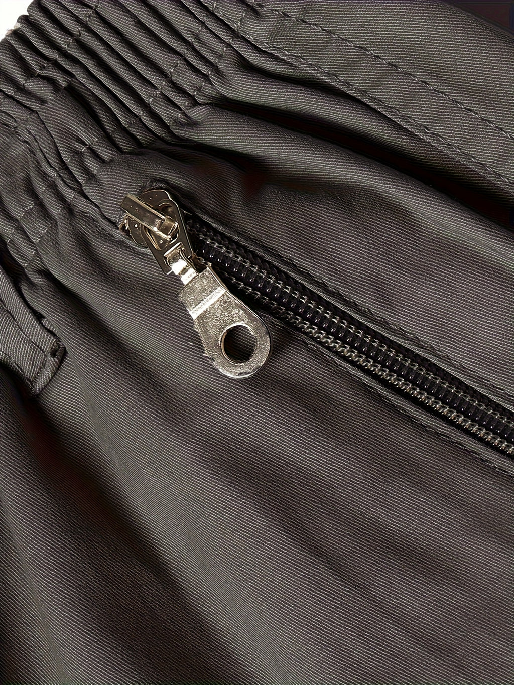 Men'S Casual Cotton Cargo Shorts - Versatile Drawstring Waist, Multiple Pockets, Zipper Fly, Ideal for Hiking & Fishing, Summer Wear