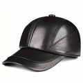Premium Sheepskin Baseball Cap, Fashion Casual for Men and Women, Suitable for Spring and Autumn Season, Genuine Leather Hat